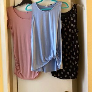 Maternity tops (Pink Blush & Aglow)